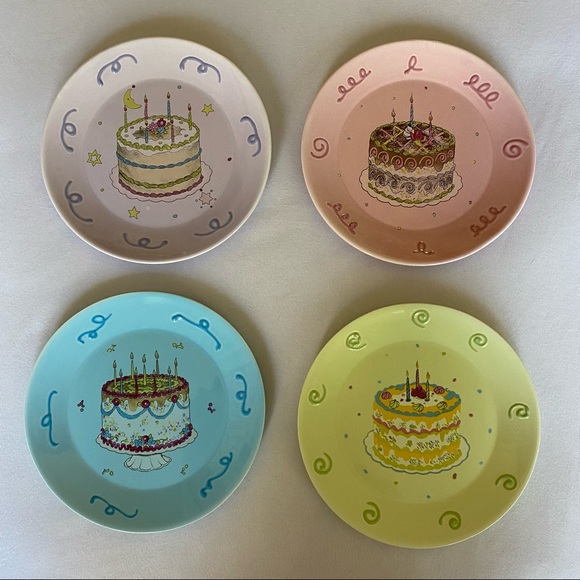 Avon Kitchen Nwt Early 200s Avon Collectors Birthday Dessert Set Poshmark